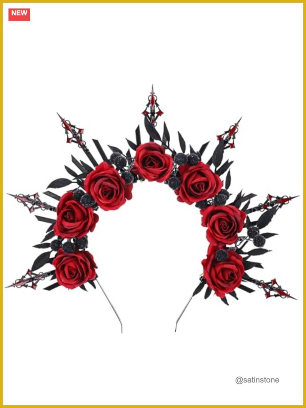 Handmade Gothic Halo Crown Headband Plastic Zip Tie Medieval Cosplay Costume